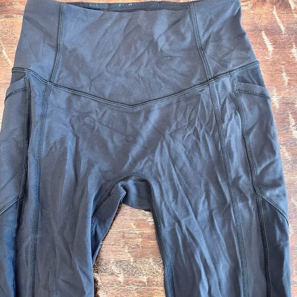 Lululemon Invigorate High Rise Tight Pants Black Size 4 Luxtreme Pockets Run - Picture 2 of 6